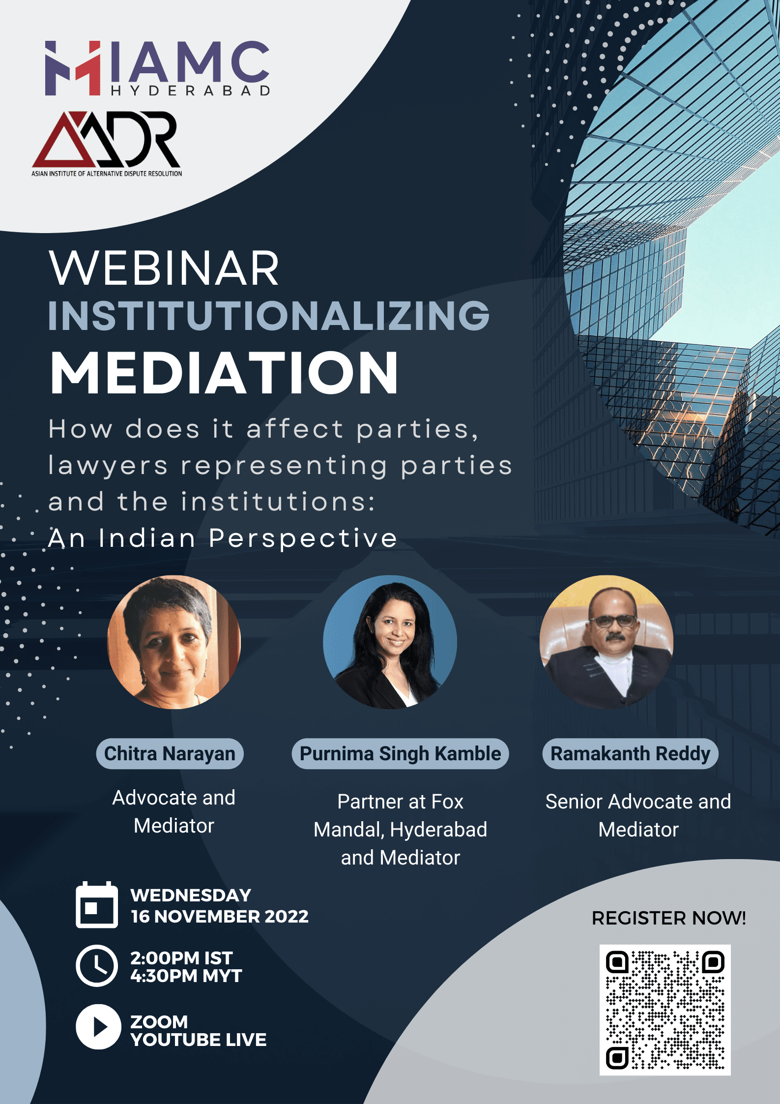 Webinar On Institutionalizing Mediation International Arbitration And
